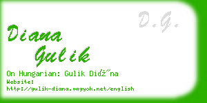 diana gulik business card
